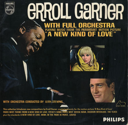 Erroll Garner With Full Orchestra Conducted By Leith Stevens - Playing Music From The Paramount Motion Picture "A New Kind Of Love" (Vinyl) Image