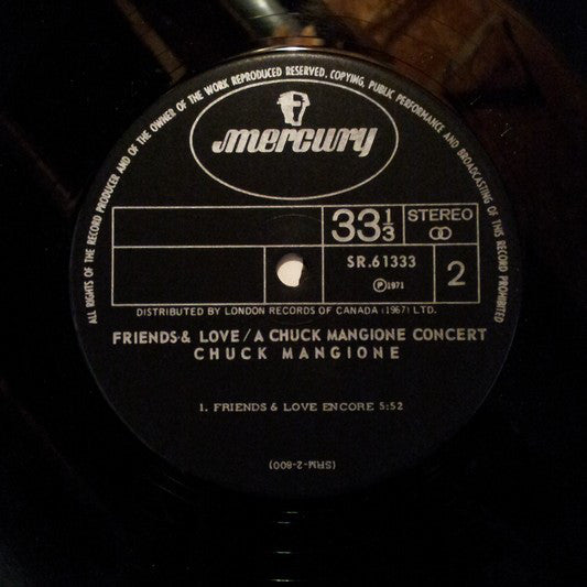 Chuck Mangione - Friends & Love... A Chuck Mangione Concert (Vinyl) (2 LP) Image