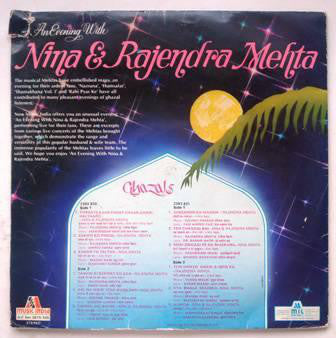 Vynala Rajender Nina & Rajendra Mehta - An Evening With Nina & Rajendra Mehta (Ghazals ...