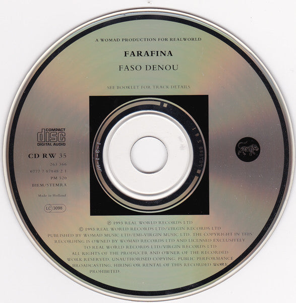 Farafina - Faso Denou (CD) Image