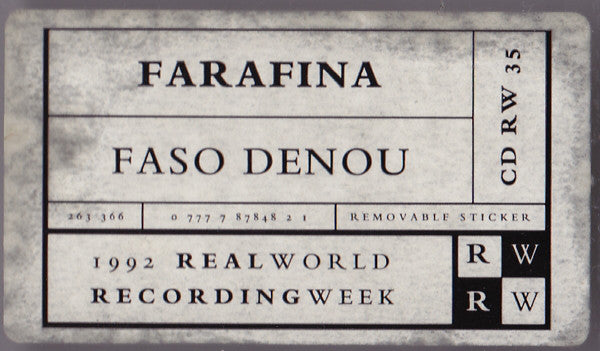 Farafina - Faso Denou (CD) Image