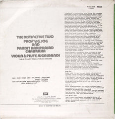 V. G. Jog And Hariprasad Chaurasia - The Distinctive Two, Violin & Flute Jugalbandi (Vinyl) Image