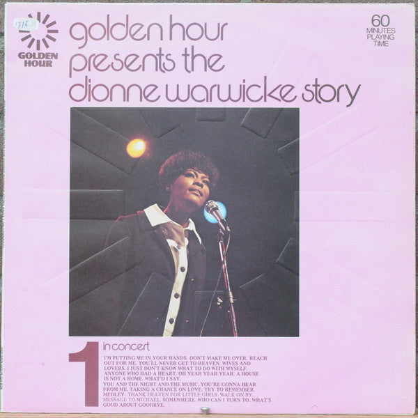 Dionne Warwick - Golden Hour Presents The Dionne Warwicke Story Part 1 - In Concert (Vinyl) Image