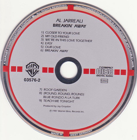 Al Jarreau - Breakin' Away (CD) Image