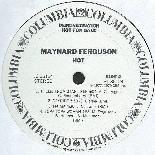 Maynard Ferguson - Hot (Vinyl) Image