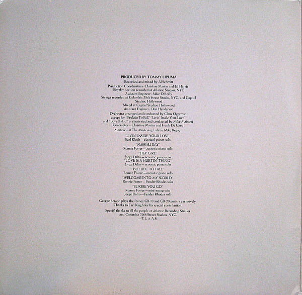 George Benson - Livin' Inside Your Love (Vinyl) (2 LP) Image