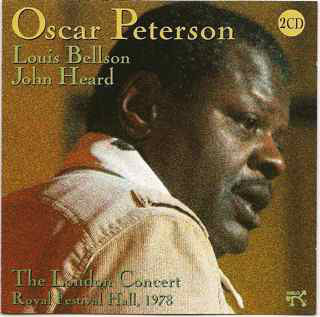 Oscar Peterson, Louis Bellson, John Heard - The London Concert - Royal Festival Hall, 1978 (CD) (2 CD) Image