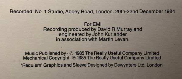 Andrew Lloyd Webber - Requiem (Vinyl) Image