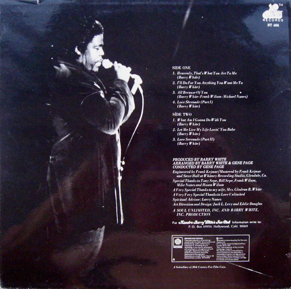 Barry White - Just Another Way To Say I Love You (Vinyl) Image
