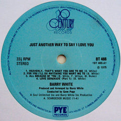 Barry White - Just Another Way To Say I Love You (Vinyl) Image