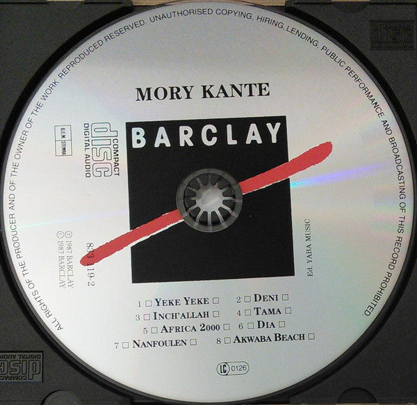 Mory KantÃ© - Akwaba Beach (CD) Image