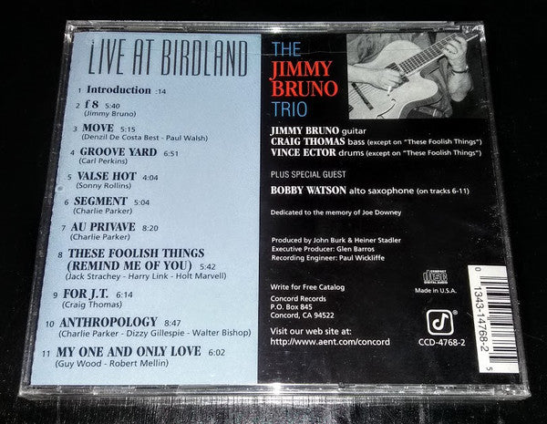 Jimmy Bruno Trio, The Plus Special Guest Bobby Watson (2) - Live At Birdland (CD) Image
