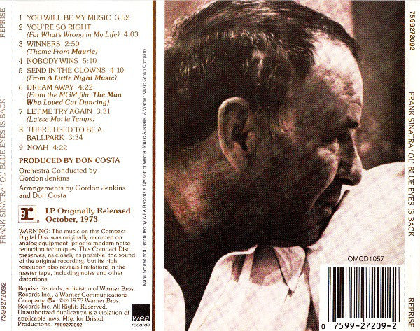 Frank Sinatra - Ol' Blue Eyes Is Back (CD) Image