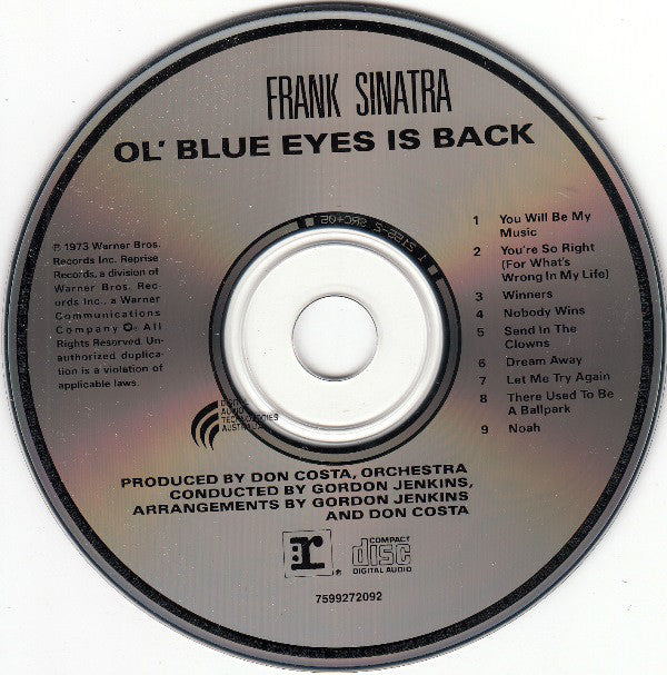 Frank Sinatra - Ol' Blue Eyes Is Back (CD) Image