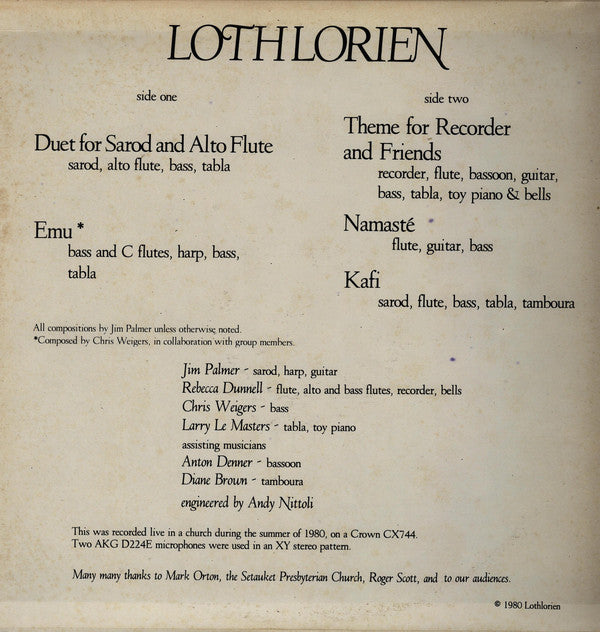 Lothlorien (6) - Lothlorien (Vinyl) Image