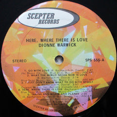 Dionne Warwick - Here, Where There Is Love (Vinyl) Image