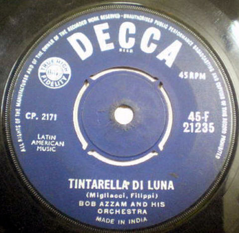 Bob Azzam Et Son Orchestre - Mustapha / Tintarella Di Luna (45-RPM) Image