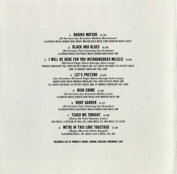 Al Jarreau - In London (CD) Image