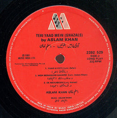 Aslam Khan - Teri Yaad Mein - Ghazals (Vinyl) Image