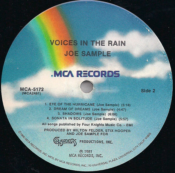 Joe Sample - Voices In The Rain (Vinyl) Image