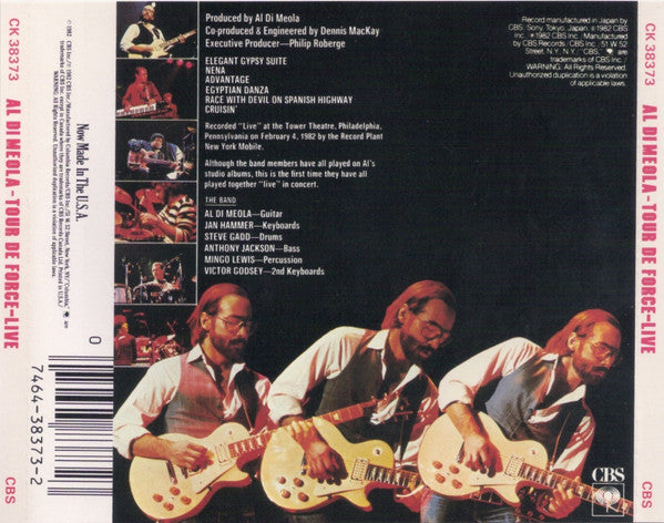 Al Di Meola - Tour De Force - "Live" (CD) Image