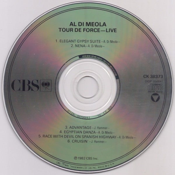 Al Di Meola - Tour De Force - "Live" (CD) Image