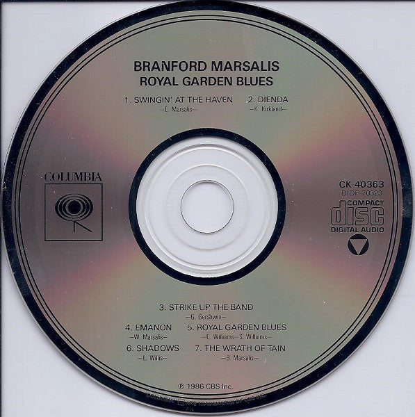 Branford Marsalis - Royal Garden Blues (CD) Image
