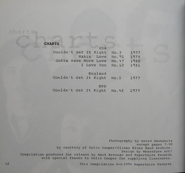 Climax Blues Band - 25 Years 1968-1993 (CD) (2 CD) Image