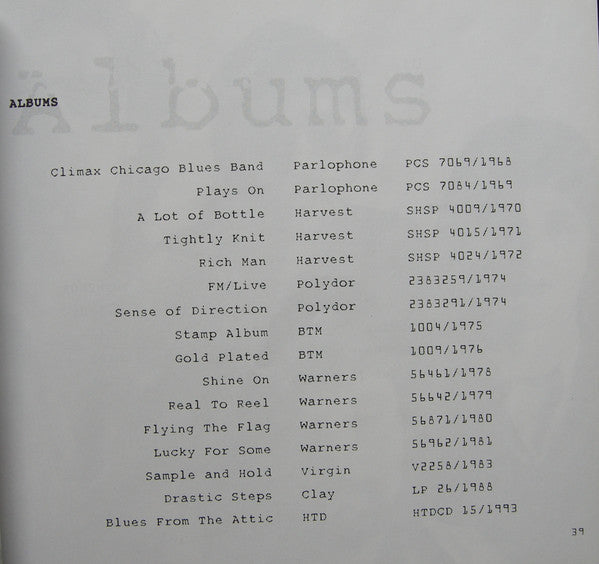 Climax Blues Band - 25 Years 1968-1993 (CD) (2 CD) Image