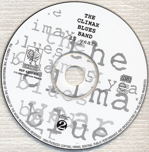Climax Blues Band - 25 Years 1968-1993 (CD) (2 CD) Image
