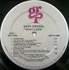 Dave Grusin - Night-Lines (Vinyl) Image