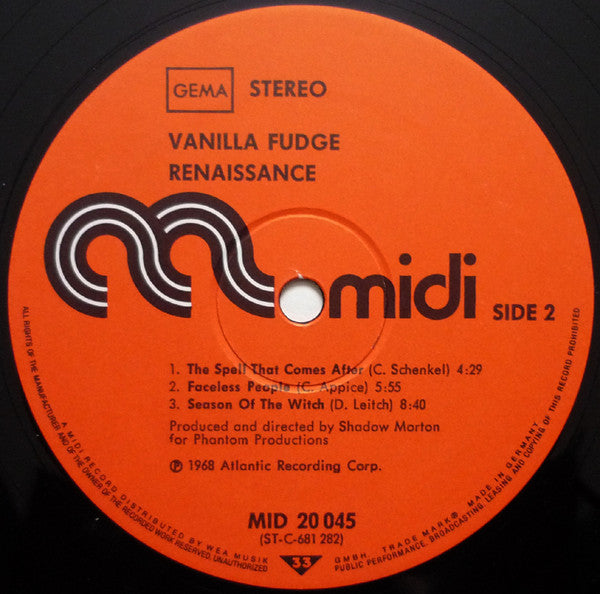 Vanilla Fudge - Renaissance (Vinyl) Image