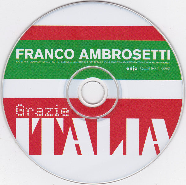 Franco Ambrosetti - Grazie Italia (CD) Image