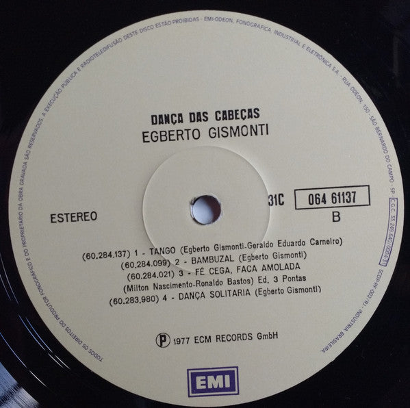 Egberto Gismonti - DanÃ§a Das CabeÃ§as (Vinyl) Image