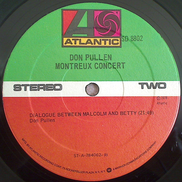 Don Pullen - Montreux Concert (Vinyl) Image