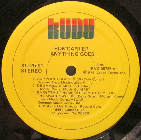 Ron Carter - Anything Goes (Vinyl) Image