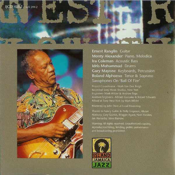 Ernest Ranglin - Below The Bassline (CD) Image
