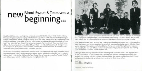 Blood, Sweat And Tears - Blood, Sweat And Tears Greatest Hits (CD) Image