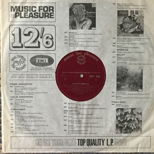 Acker Bilk, Sandy Brown (3), Terry Lightfoot, Archie Semple - Clarinet Jamboree (Vinyl) Image