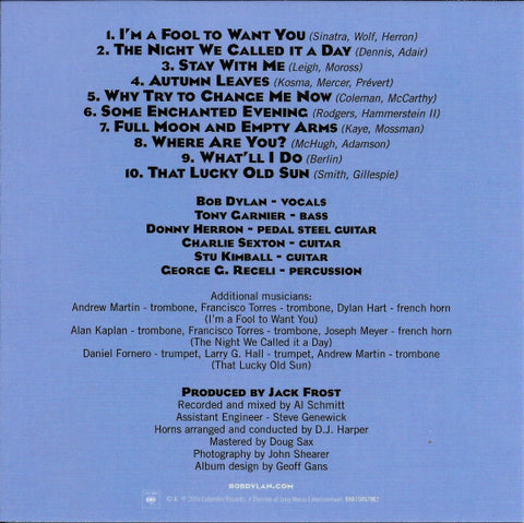 Bob Dylan - Shadows In The Night (CD) Image