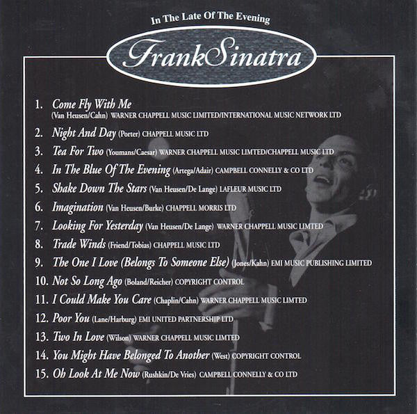Frank Sinatra - In The Late Of The Evening (CD) Image