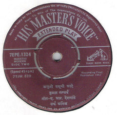 Pandit Kumar Gandharva - à¤†à¤œ à¤…à¤šà¤¾à¤¨à¤• à¤—à¤¾à¤‚à¤  à¤ªà¤¡à¥‡ / à¤…à¤œà¥à¤¨à¥€ à¤°à¥à¤¸à¥à¤¨à¥€ à¤†à¤¹à¥‡ (45 RPM) Image