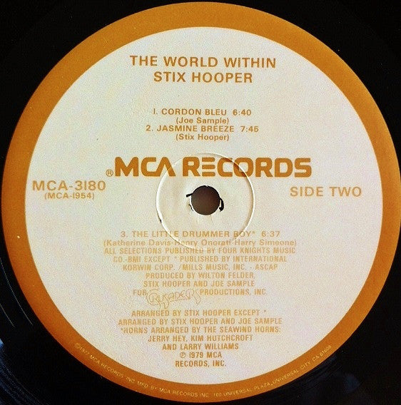 "Stix" Hooper - The World Within (Vinyl) Image