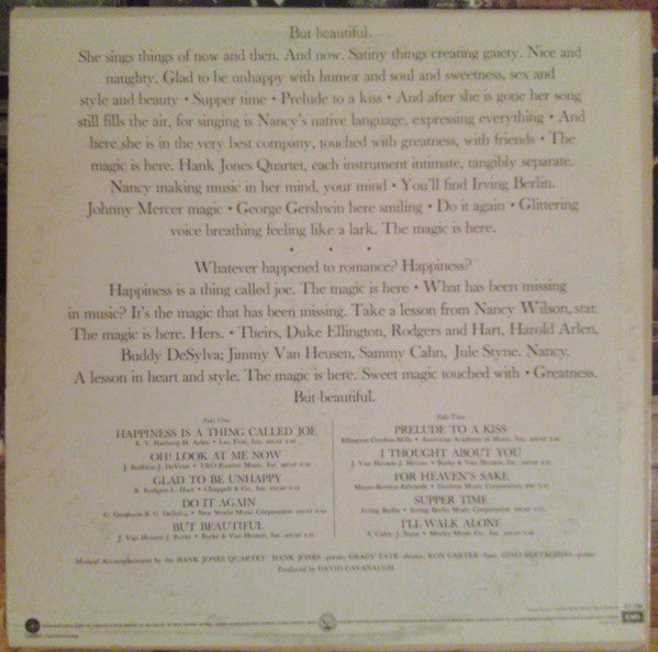 Nancy Wilson - But Beautiful (Vinyl) Image