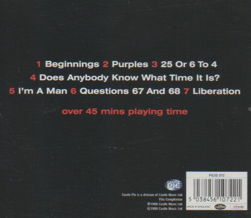 Chicago (2) - Chicago Live I'm A Man (CD) Image