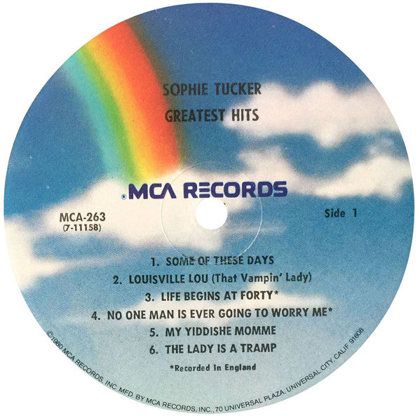 Sophie Tucker - Greatest HIts (Vinyl) Image