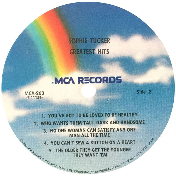 Sophie Tucker - Greatest HIts (Vinyl) Image