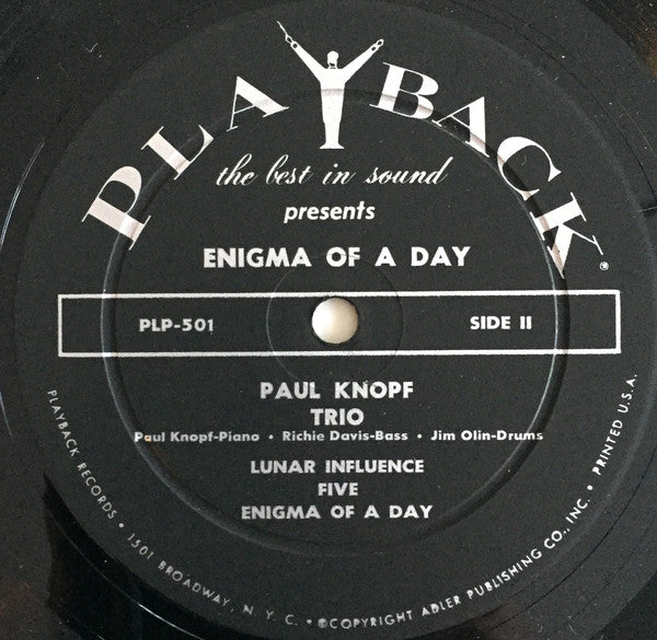 Paul Knopf - Enigma Of A Day (Vinyl) Image