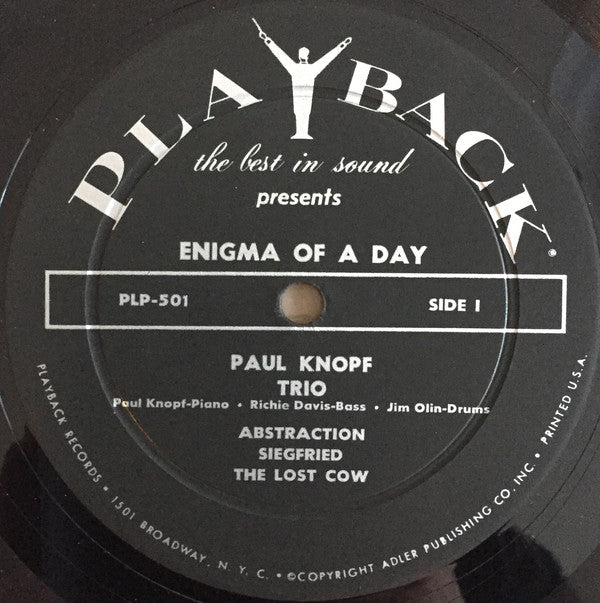 Paul Knopf - Enigma Of A Day (Vinyl) Image