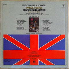 Parvez Mehdi - Live Concert In London - Parvez Mehdi - Ghazals To Remember (Vinyl) Image